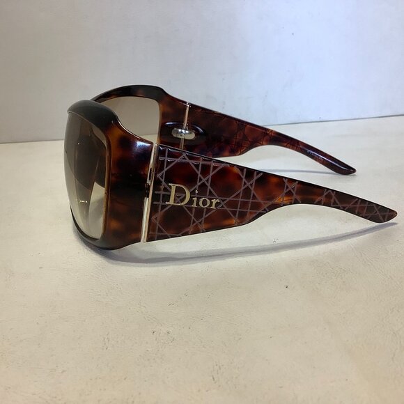 Christian Dior Cannage 1 ATVYP 115 Mask Wrap Sunglasses Tortoise Color - Picture 6 of 7